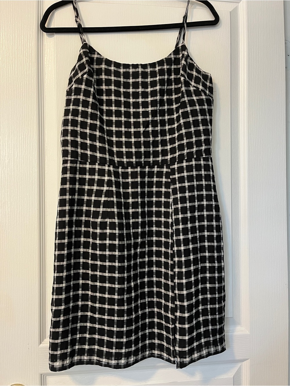 Dress the Population Black and White Checked Mini Dress